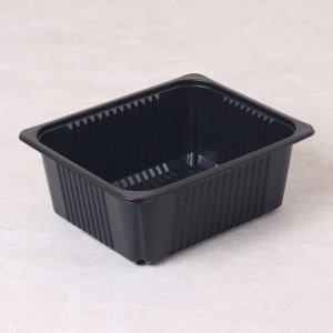 PP실링용기 JH23199 블랙 600개 일회용 배달 포장용기