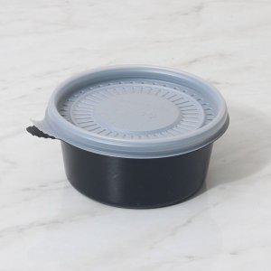 일회용죽용기 BF 반죽 원형 350 블랙 800세트 일회용