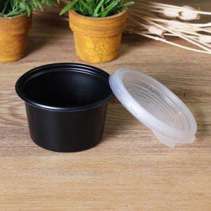 일회용 소스용기 68파이 대 블랙 3000세트 소스 반찬