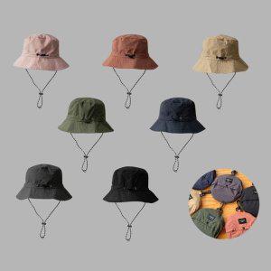 포켓 버킷햇 캠핑 여행 서핑 등산 접이식 벙거지 모자