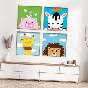 유화 그림 diy캔버스페인팅 캔버스 어린이 키트 성인 diy