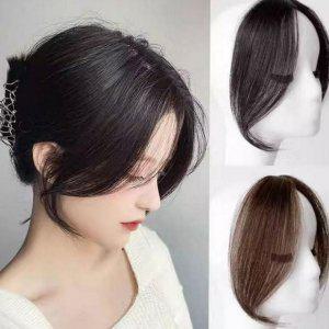 가발 여성 부분 내추럴 앞머리 옆머리 시스루