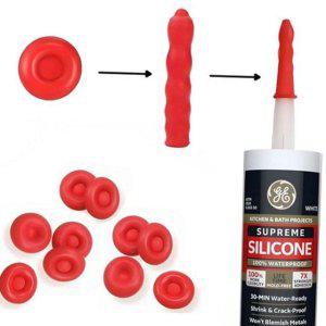 고무 노즐 재사용 캡 실란트 튜브 밀봉 실리콘