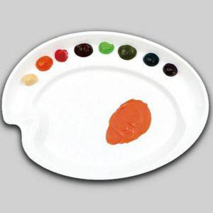 수채화 팔레트 휴대용 유화 전문가용 아크릴 물감 계란형