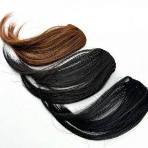 데일리 자연 가발 앞머리 시스루 고데기 부분 여성