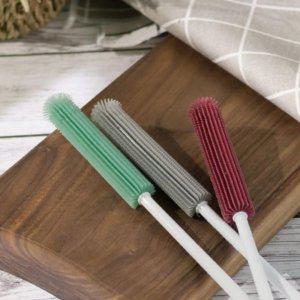 실리콘 세척솔 긴 간편 손잡이 주방 컵솔 유리병