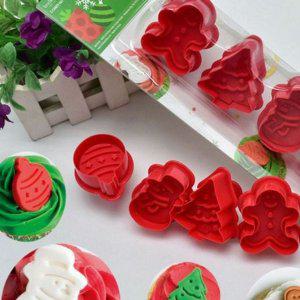 4종 커터 베이킹 쿠키틀 쿠키 모양틀 만들기 눈사람 귀여운 크리스마스