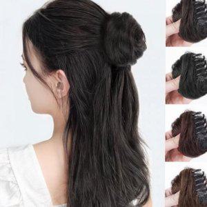 고열사 당고머리 헤어 똥머리 부분 볼륨 집게형 가발