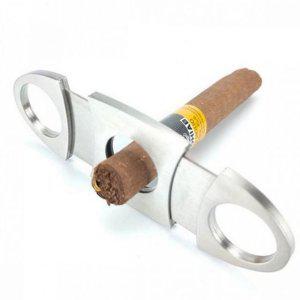 담배 스테인레스 휴대용 날 프리미엄 이중 시가 커터 컷팅기