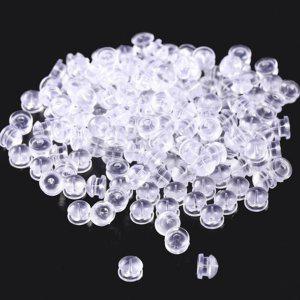 클러치 귀걸이 투명 고정 뒤 보호 안전 마개 실리콘 이어링