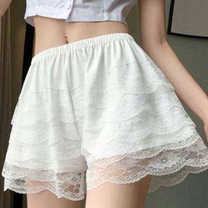 레이스 속바지 원피스 반바지 여성 이너