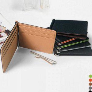 머니 지갑 지폐 고급 클립 남성 가죽 슬림