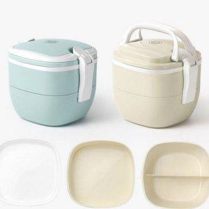 3단 직장인 피크닉 분리형 칸막이 2단 스테인리스 도시락통 휴대용