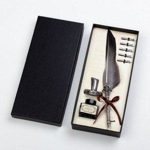 펜 엔틱 깃털 빈티지 캘리그라피 문구 딥펜 손글씨