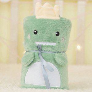 부드러운 무릎 어린이 담요 귀여운 겨울 공룡