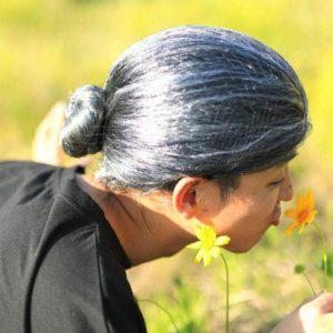 은발 흰머리 실버 할머니 가발 노인용 공연