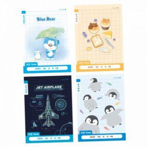 노트 초등 공책 학습 쓰기 10칸 학생 연습