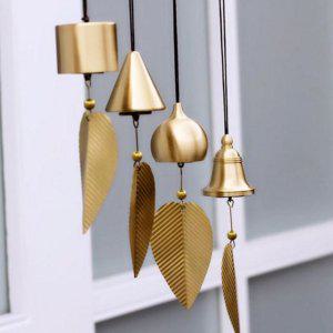 고깔종 바람 현관 나뭇잎 인테리어 방울 벨모양 풍경종 문장식종