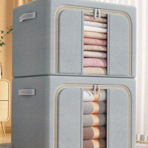 접이식 옷 의류 와이어 대용량 정리함 리빙박스 수납함