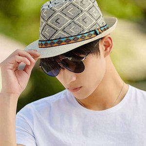 여름 페도라 클래식 휴가 밀짚 남성 모자 파나마햇