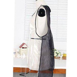 우레탄 망사 미용 방수 앞치마 카페 주방 투명