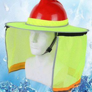 건설용 안전모 햇빛 현장 건설 가리개 와이드 차양막