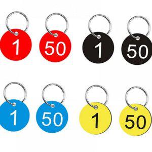 키링 휴대용 숫자 인식 열쇠 번호판 번호 열쇠고리