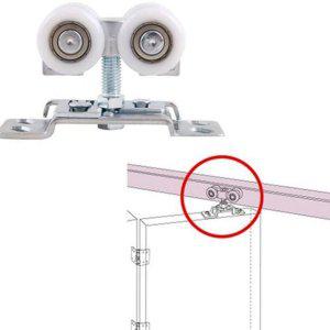 상단 미닫이 수리 바퀴 접이 레일 문호 슬라이딩 호차