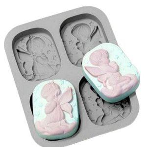 만들기 석고 천사 아기 수제 몰드 비누 양초 실리콘