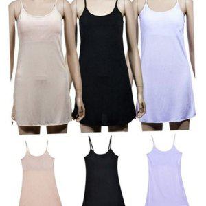 인견 캡내장 원피스 슬립 브라 조절 이너 여성