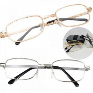 휴대용 휴대 간편 접이식 노인 안경테 안경 실버