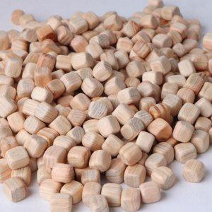 고급 피톤치드 나무 큐브 블럭 순수 편백 칩