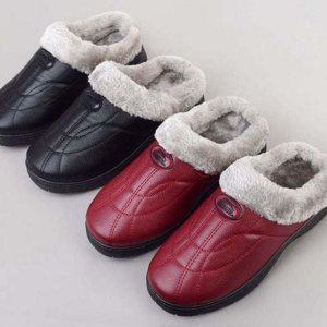 털 방한 여성 가벼운 겨울 사무실 두툼한 안감 슬리퍼