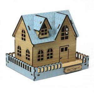 하우스 공예 미니어처 빌리지 조립 키트 나무 만들기