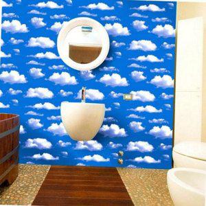 천장 시트지 인테리어 셀프 벽면 하늘 벽장식 구름