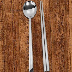 업소용 젓가락 수저 뷔페 식당 스테인리스 숟가락 단체 10벌