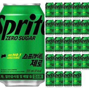 355ml 제로 탄산 청량 제로칼로리 음료 24캔 묶음 무설탕