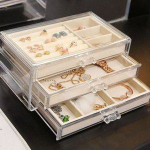 케이스 악세사리 아크릴 정리대 서랍형 목걸이 쥬얼리함 투명