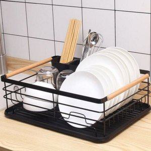 물빠짐 수저 건조대 식기 주방용 우드 싱크대