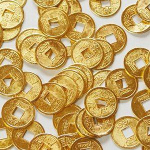 소품 금화 레트로 옛날 오백개 동전 장식 모형