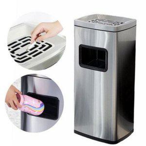 대형 휴지통 스테인리스 스텐 재떨이 스탠드 야외