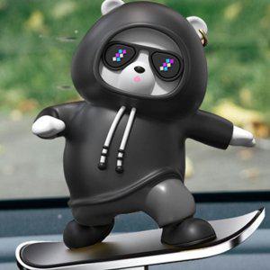 흔들 대시보드 인테리어 무타공 자동차 피규어 액세서리 슬라이딩 차량용