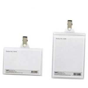 탈부착 이름표 케이스 집게 명찰 투명 신분증 홀더 사원증