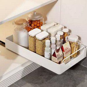 슬라이딩 수납 주방 정리 싱크대 레일 선반 조미료