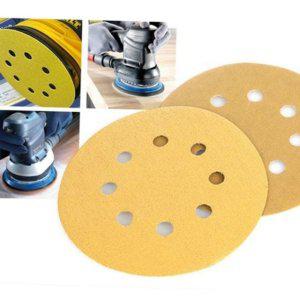 홀사포 원형 연마지 5인치 목공 전동 8 100장 사포