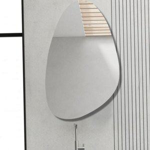 파우더룸 심플 가로형 욕실 거울 모던 벽걸이 타원형 인테리어