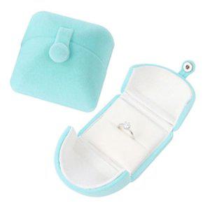 오픈 벨벳 케이스 민트 반지목걸이 쥬얼리 선물케이스