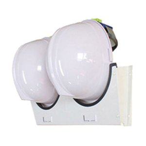 스틸 안전모 거치대 안전모 걸이대 보관함 정리함 2구