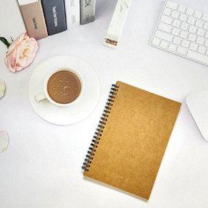 드로잉 학용품 크라프트 캘리그라피 무지 트윈링 스프링 노트