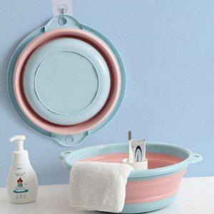 폴딩 대야 욕실 이동식 대형 접이식 여행용 세수